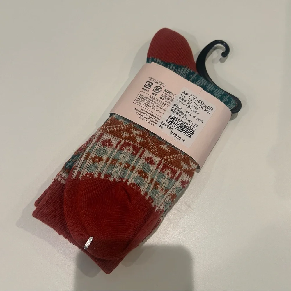 Vivienne Westwood Red Patterned Socks - Picture 2 of 4